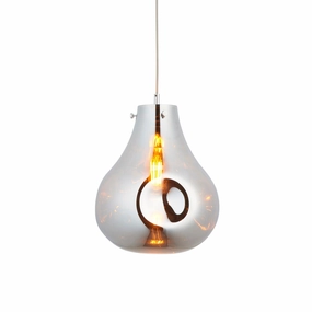 Dazzle Large Metallic Chrome Glass Ceiling Pendant Light modern ceiling lamp