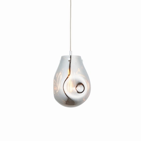 Dazzle Metallic Chrome Glass Ceiling Pendant Light minimalist ceiling light