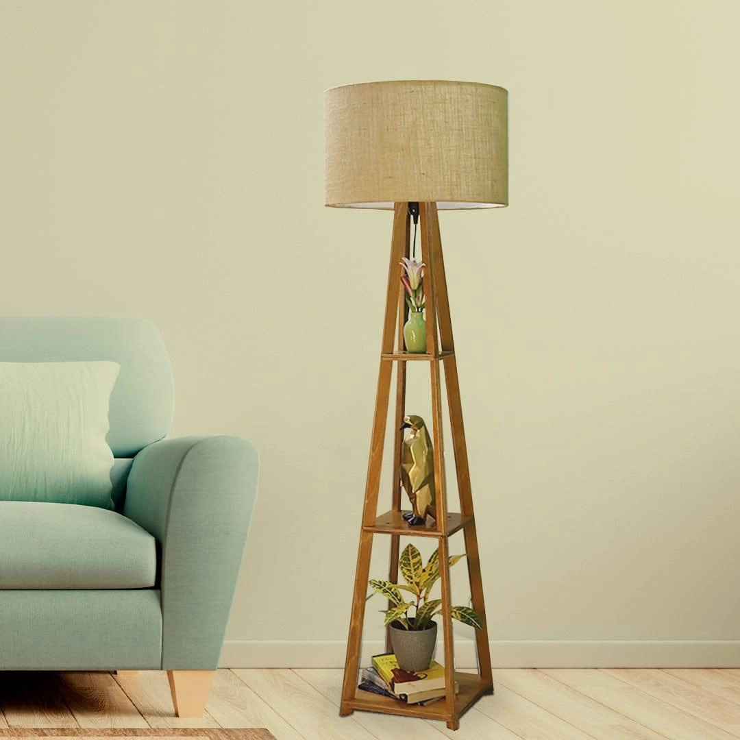 Decorative  Wooden Floor Lamp for Home Decoration Living Room Corner