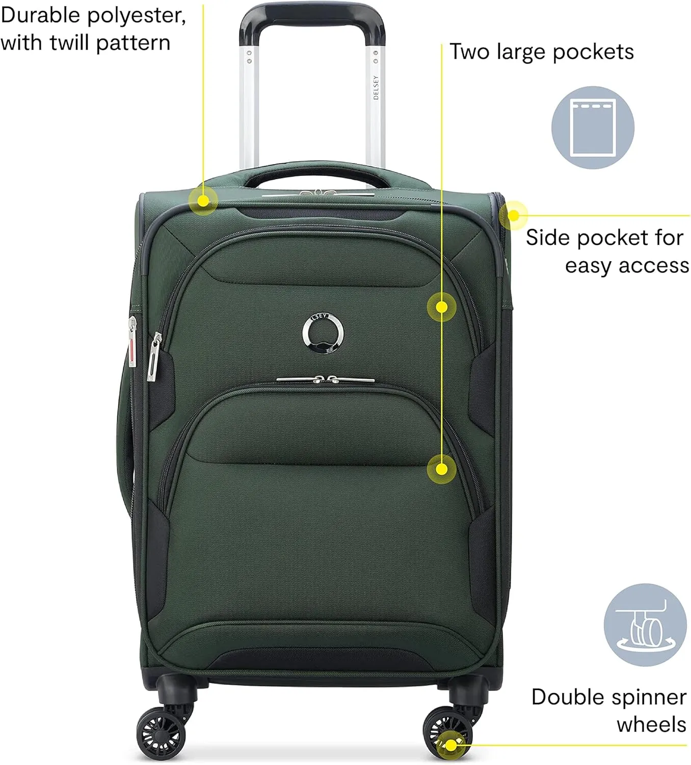 DELSEY Paris Sky Max 2.0 Carry on & Duffel Set Bags Delsey-Paris