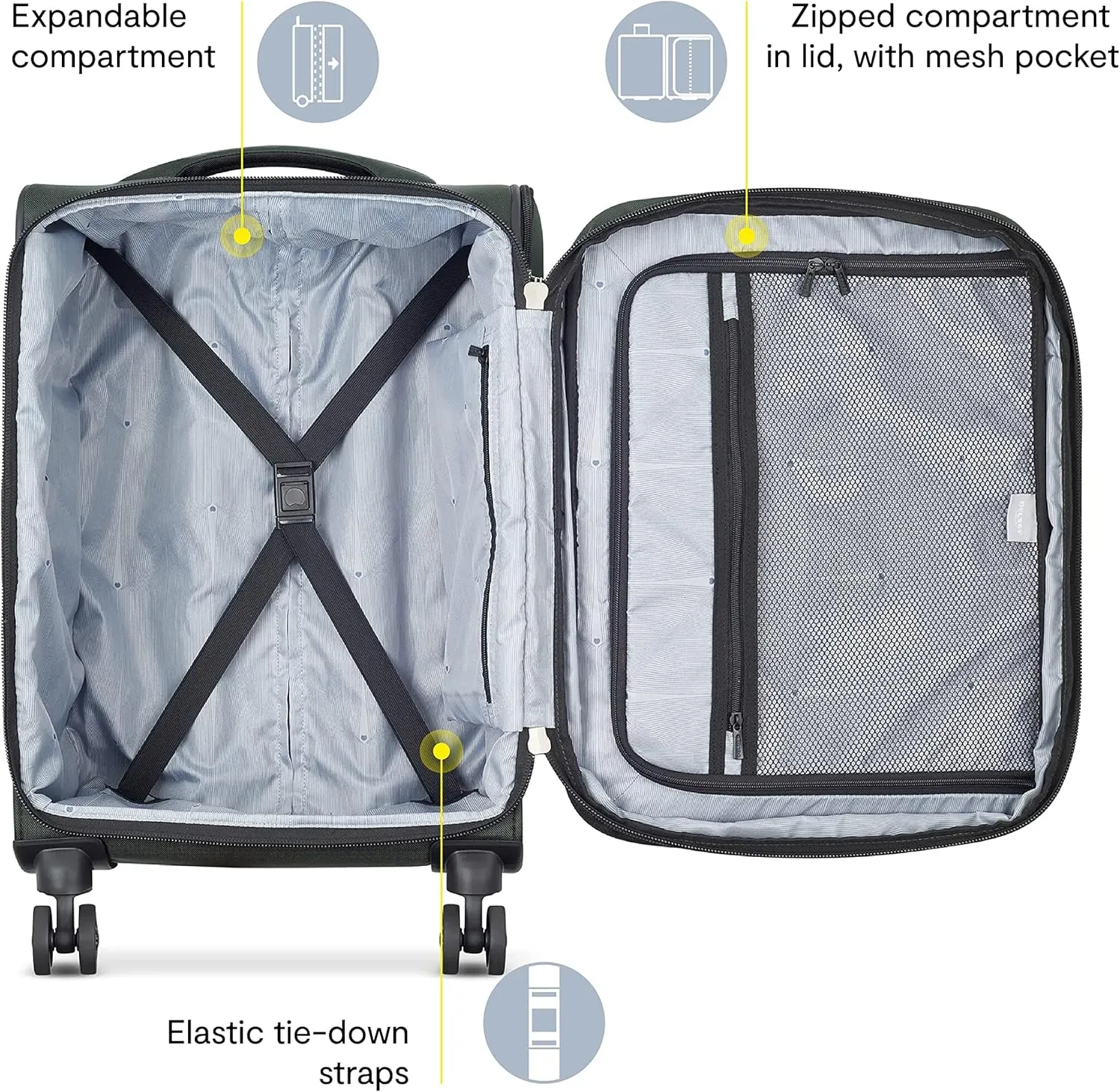 DELSEY Paris Sky Max 2.0 Carry on & Duffel Set Bags Delsey-Paris