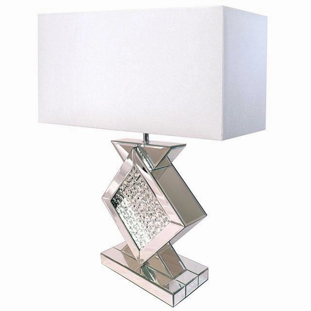 DESMA Table Lamp, Champagne/White mini decorative bulb