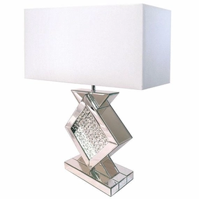 DESMA Table Lamp, Champagne/White mini decorative bulb