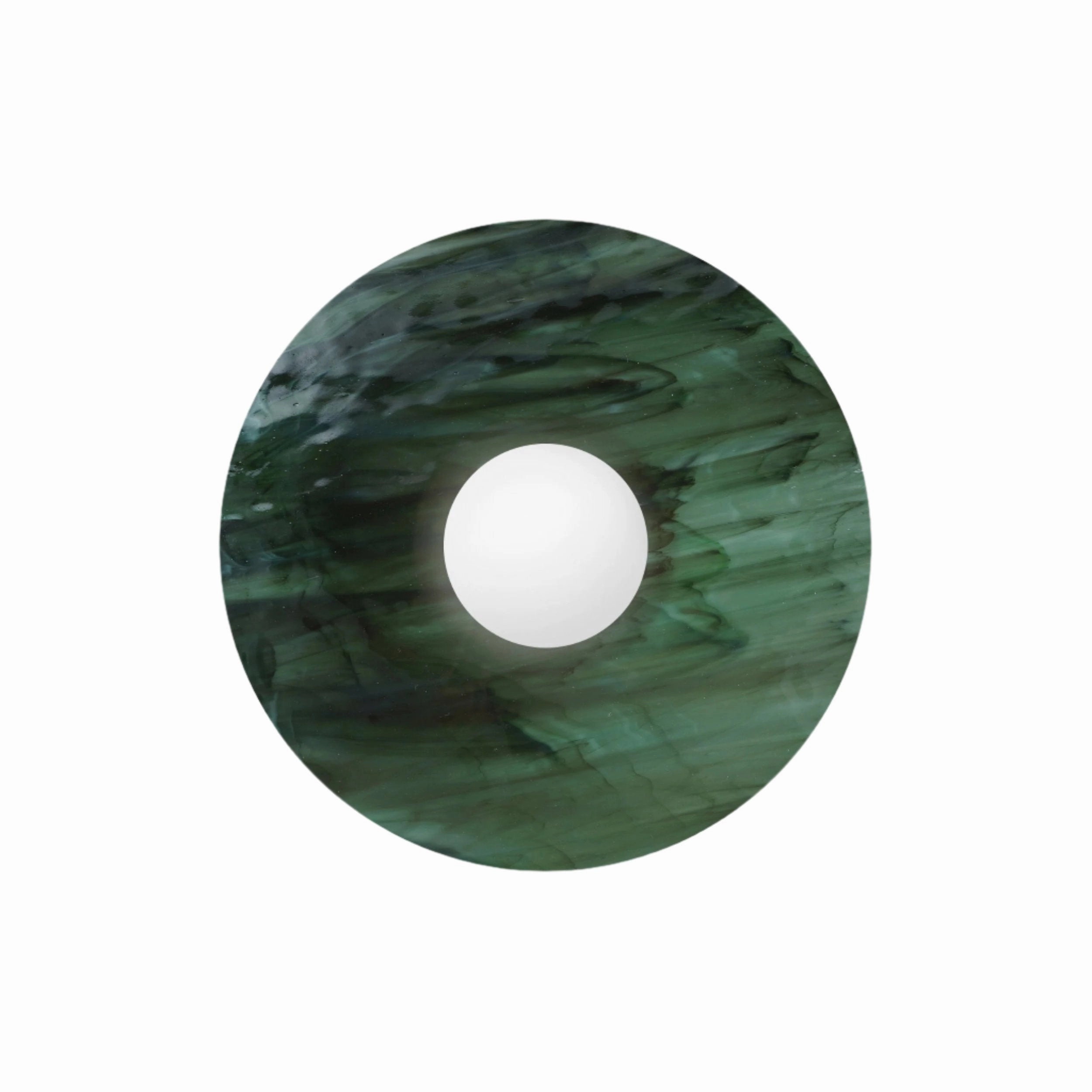 Disc and Sphere Glass Sconce