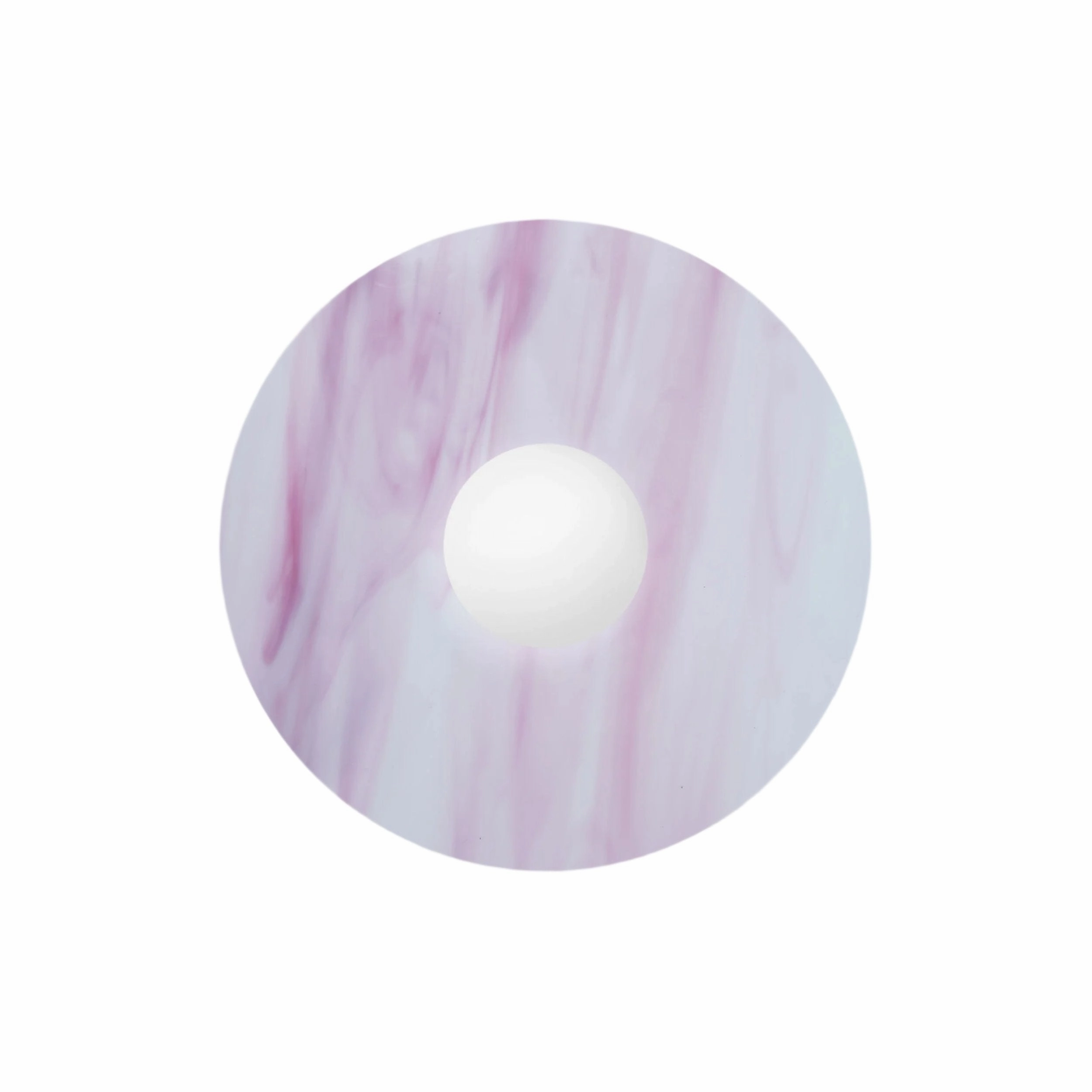 Disc and Sphere Glass Sconce