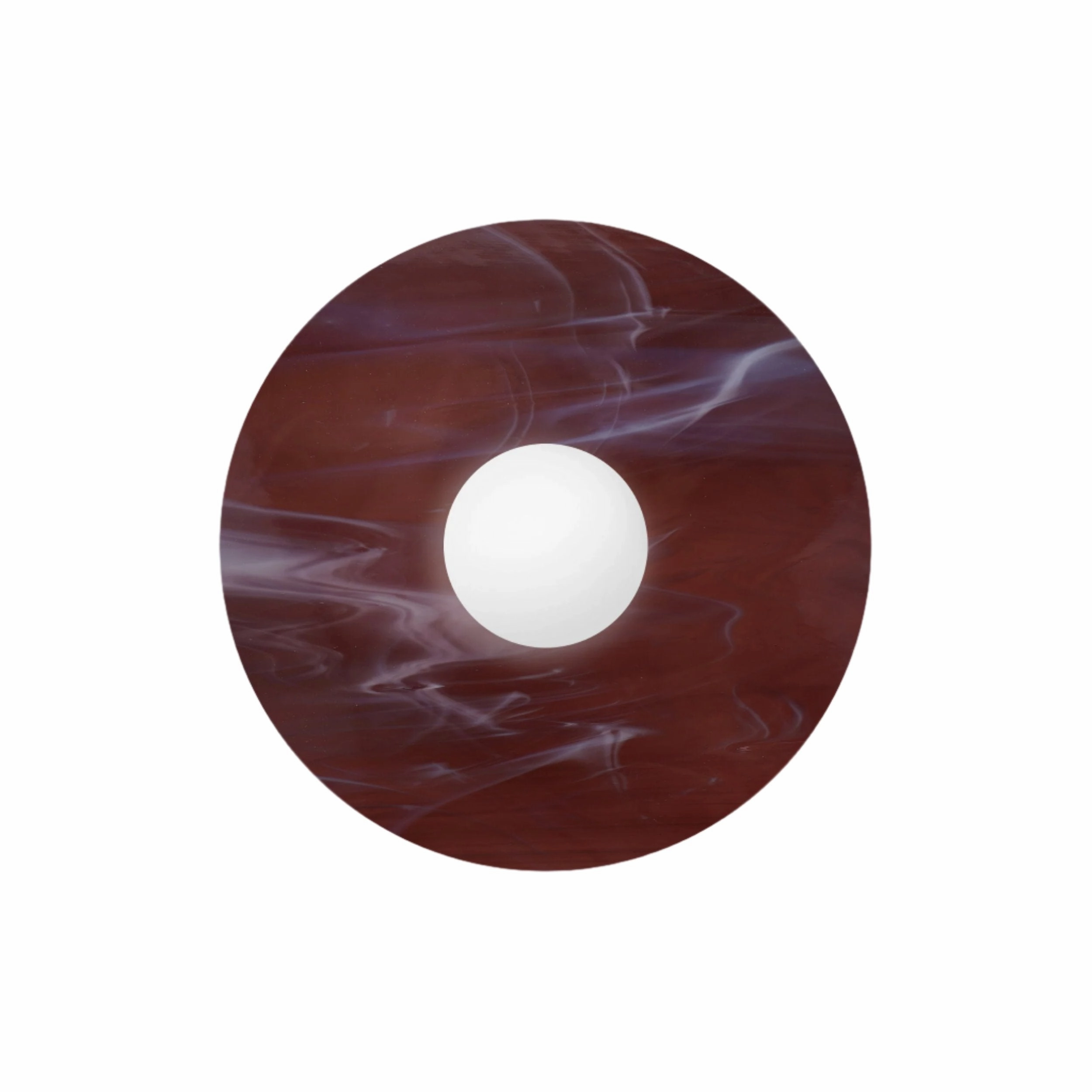 Disc and Sphere Glass Sconce