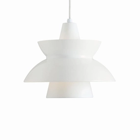 Doo-wop Hvid - Pendel flush mount chandelier