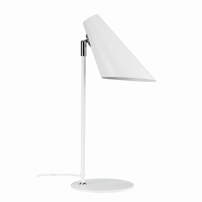 Dyberg Larsen Cale Table Lamp, White designer outdoor lamp