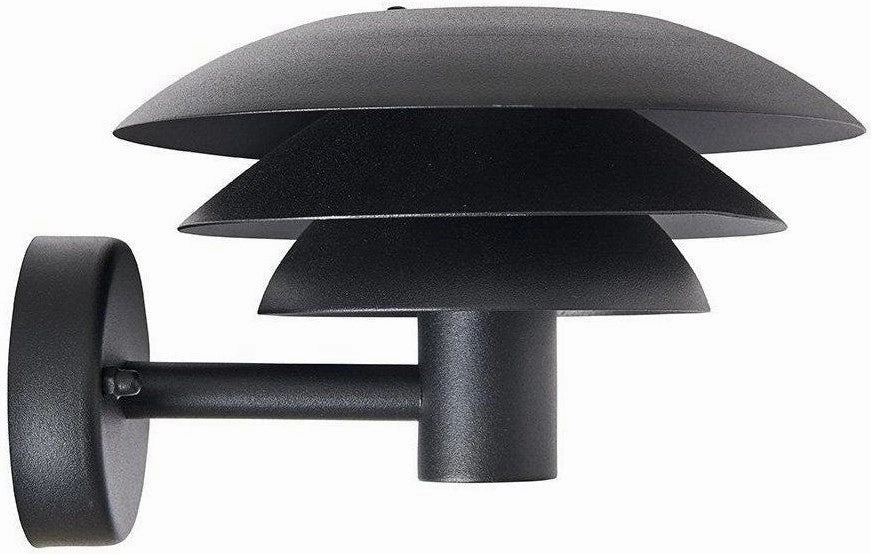 Dyberg Larsen Dl20 Outdoor Wall Lamp, Matt Black ambient lighting fixture
