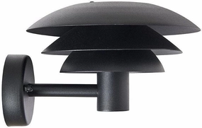 Dyberg Larsen Dl20 Outdoor Wall Lamp, Matt Black ambient lighting fixture