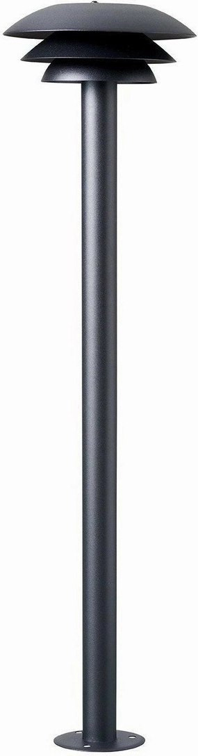 Dyberg Larsen Dl25 Outdoor Garden Lamp Black, 90cm ambient lighting fixture