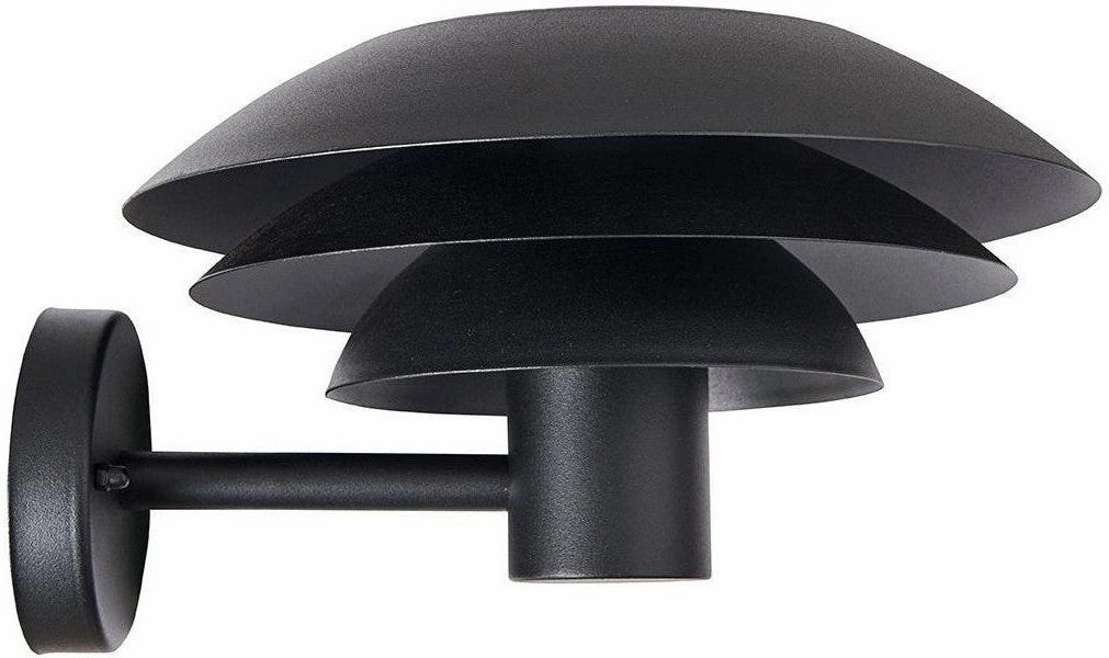 Dyberg Larsen Dl31 Outdoor Wall Lamp, Matt Black ambient lighting fixture
