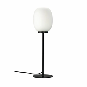 Dyberg Larsen Dl39 Table Lamp, Opal/Black designer outdoor lamp
