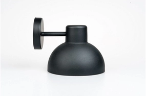 Dyberg Larsen Hadsten Outdoor Wall Lamp, Black ambient lighting fixture