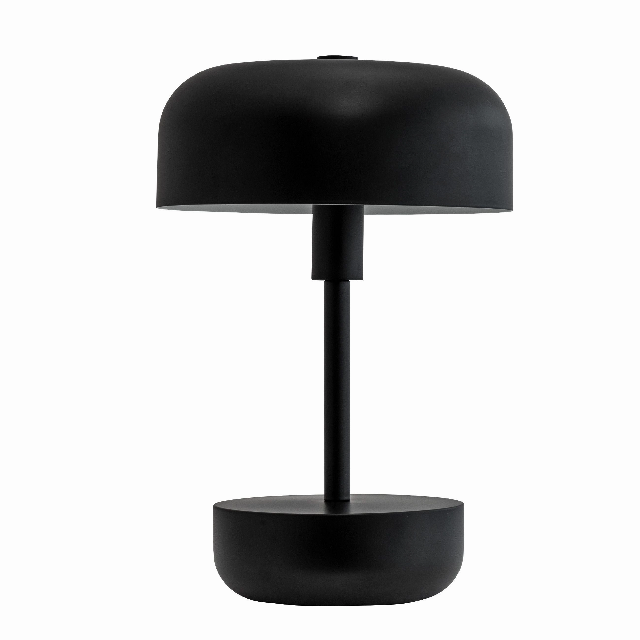 Dyberg Larsen Haipot Rechargeable Table Lamp, Black designer outdoor lamp