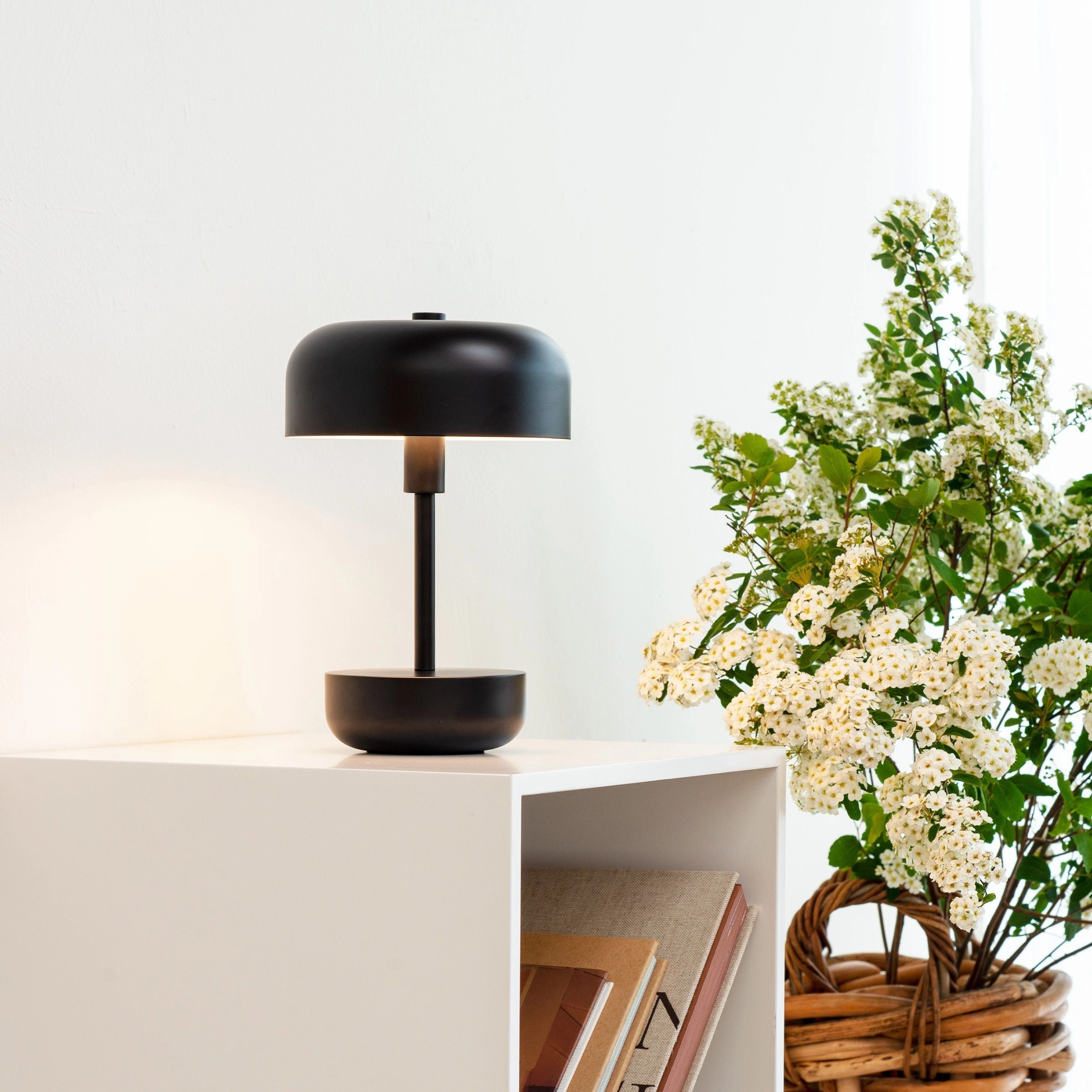 Dyberg Larsen Haipot Rechargeable Table Lamp, Black
