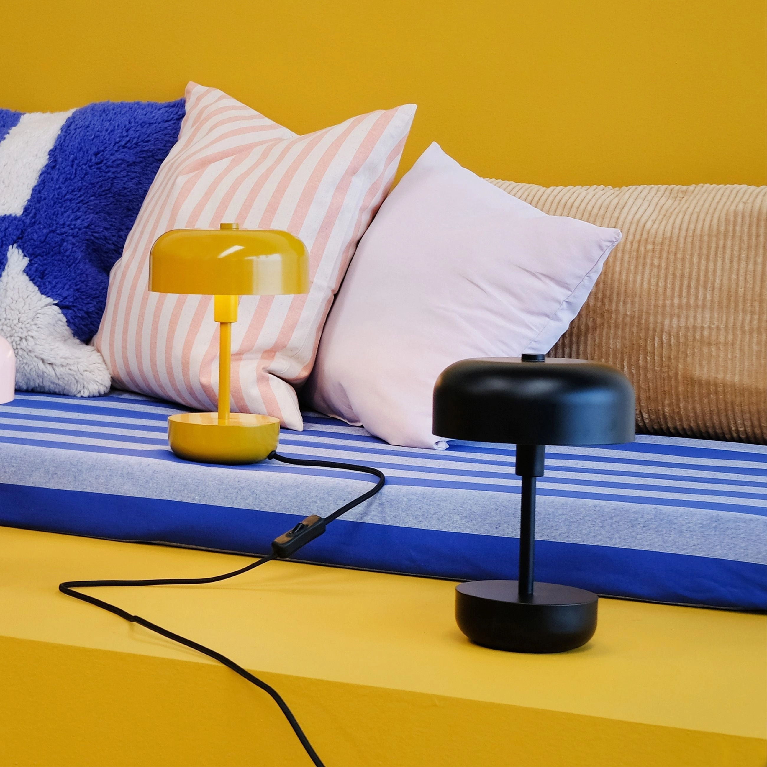 Dyberg Larsen Haipot Rechargeable Table Lamp, Black