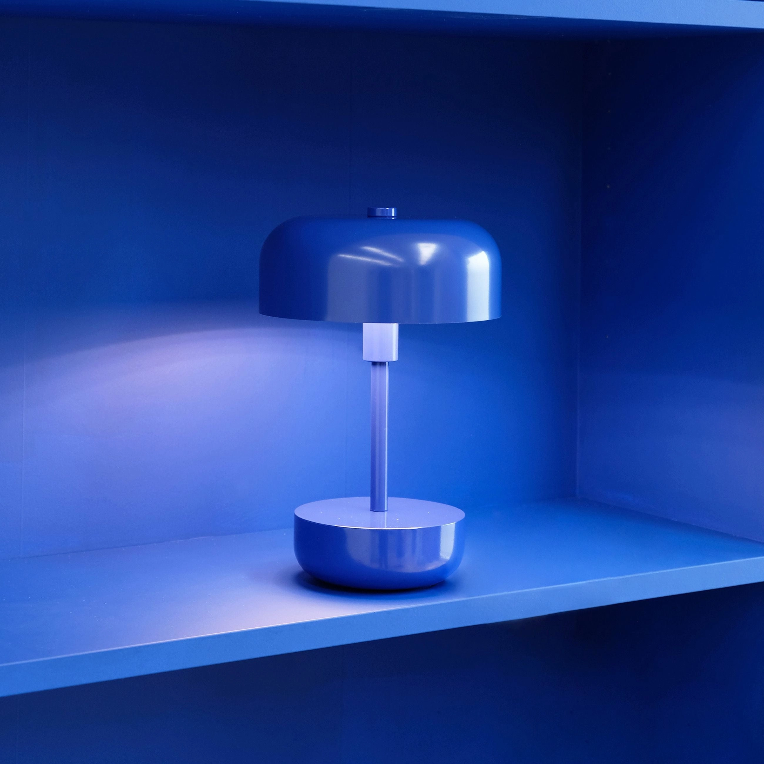 Dyberg Larsen Haipot Rechargeable Table Lamp, Blue