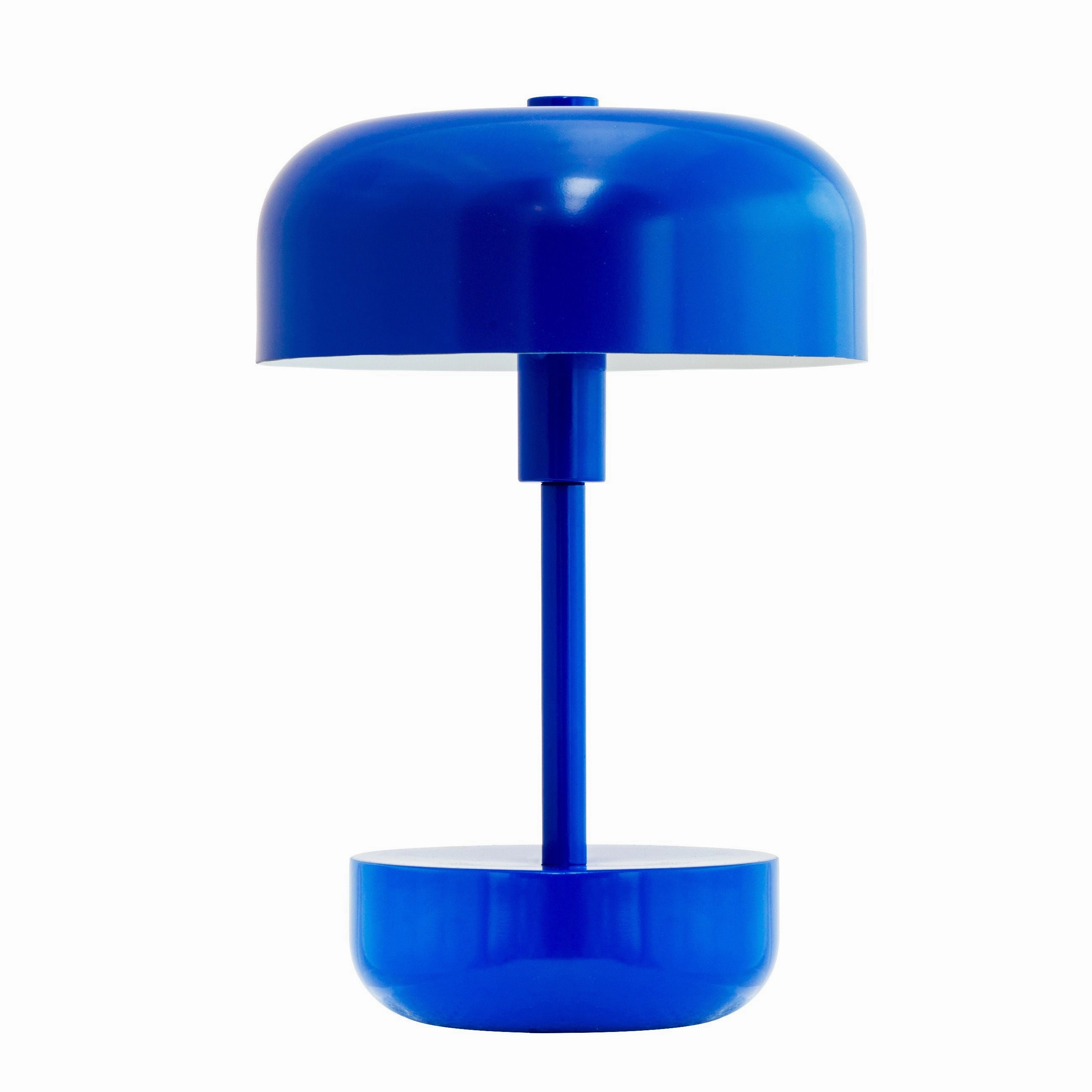 Dyberg Larsen Haipot Rechargeable Table Lamp, Blue designer outdoor lamp