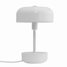 Dyberg Larsen Haipot Table Lamp, White designer outdoor lamp