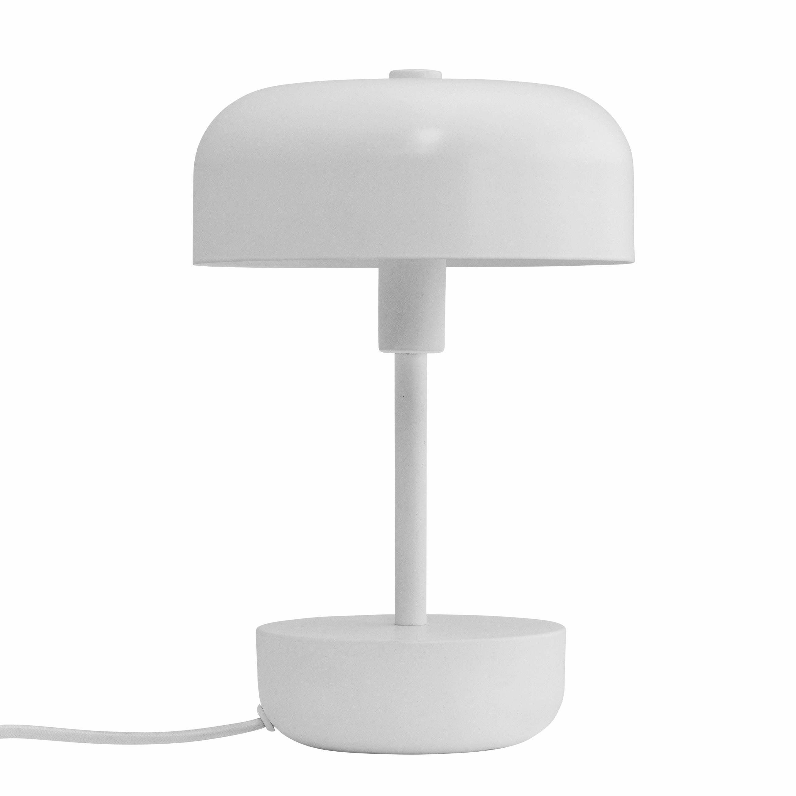 Dyberg Larsen Haipot Table Lamp, White designer outdoor lamp