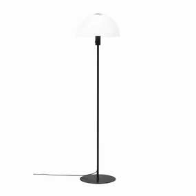 Dyberg Larsen Jazz Floor Lamp, Opal/Black garden LED light