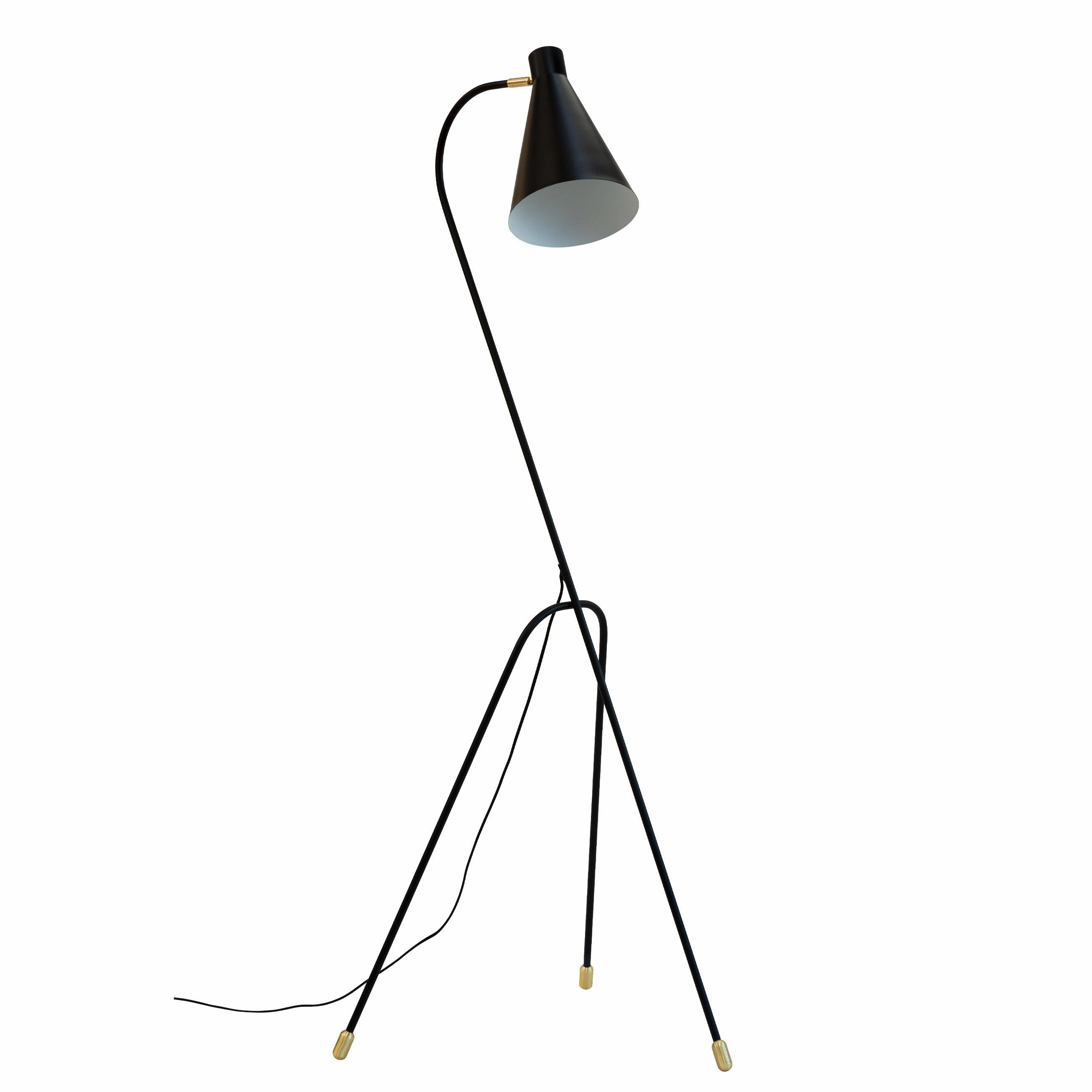 Dyberg Larsen Miles 3 Legged Floor Lamp, Black garden LED light