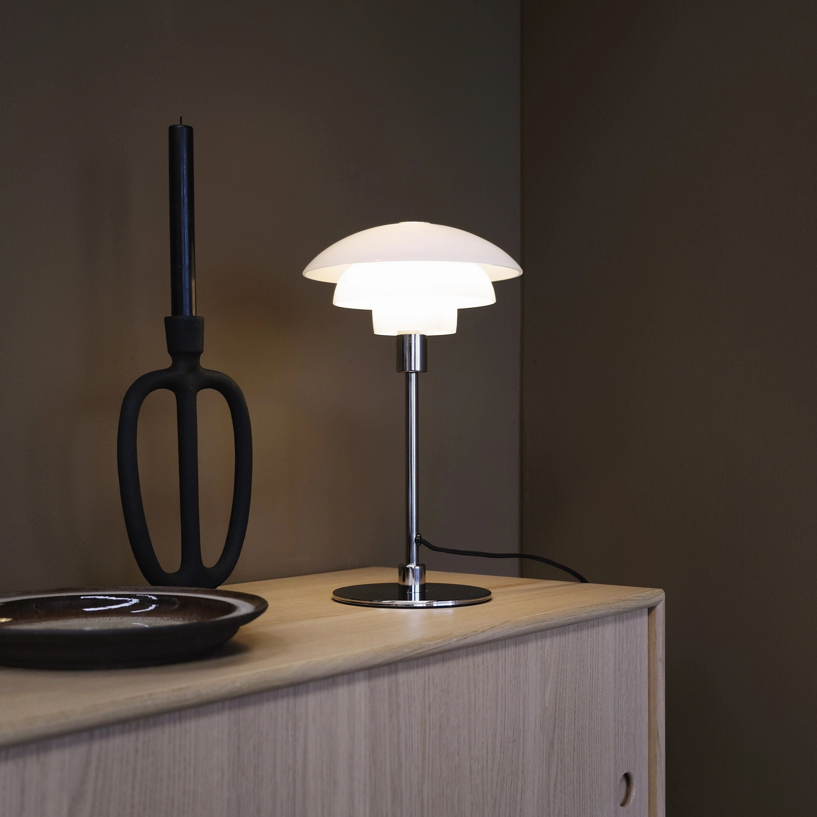Dyberg Larsen Morph Table Lamp Opal, 21 Cm