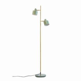 Dyberg Larsen Ocean Floor Lamp, Olive/Brass garden LED light