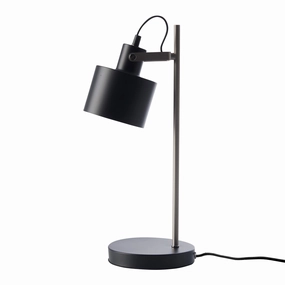 Dyberg Larsen Ocean Table Lamp, Black/Steel designer outdoor lamp