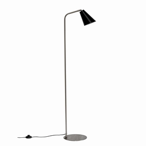 Dyberg Larsen Oswald Floor Lamp, Black/Steel garden LED light