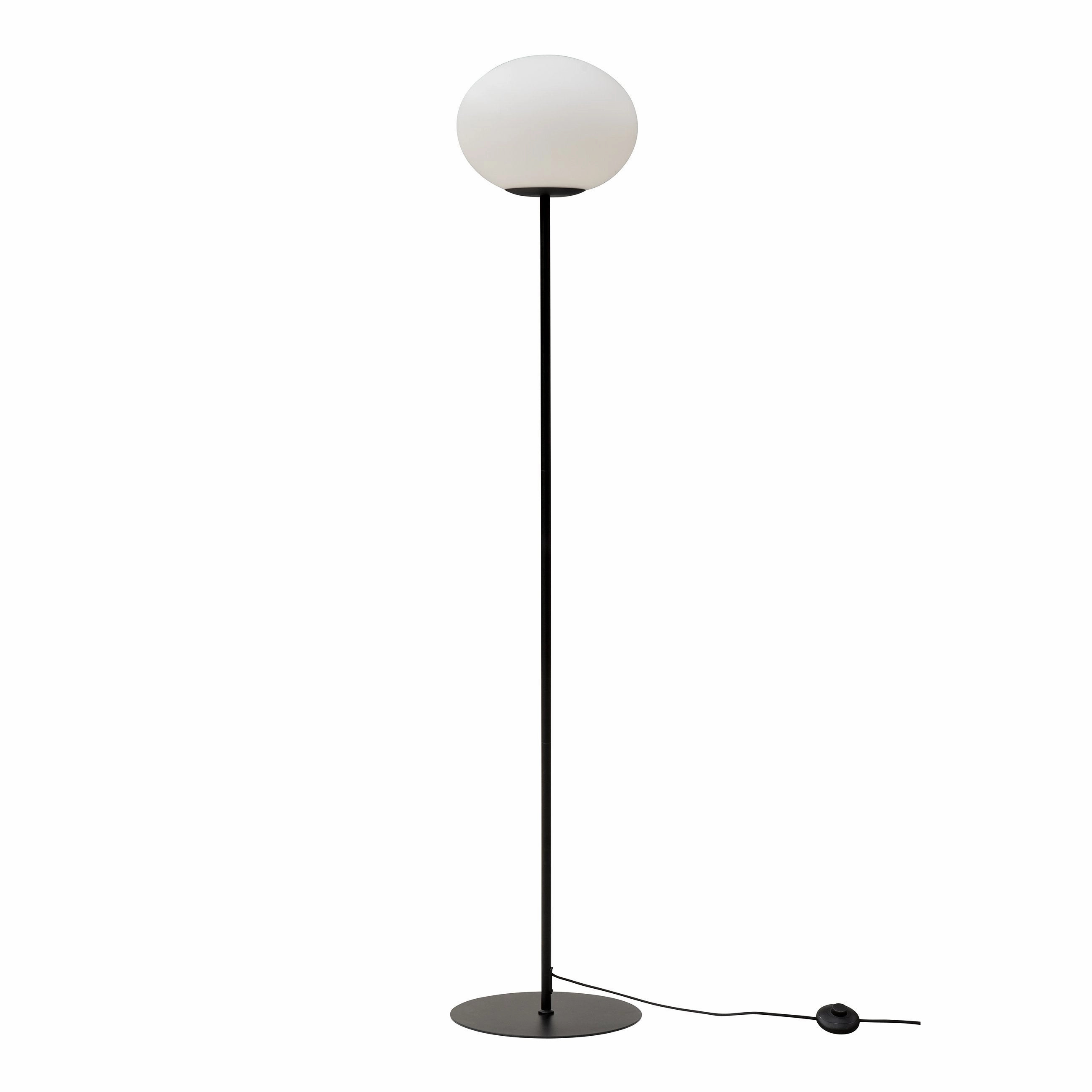 Dyberg Larsen Princess Floor Lamp, Opal/Black garden LED light