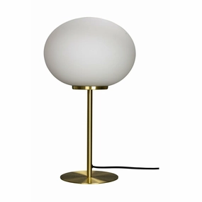 Dyberg Larsen Queen Table Lamp, Opal/Brass Louis Poulsen chandelier