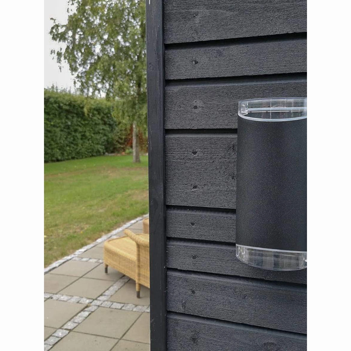 Dyberg Larsen Ribe Up Down Light Outdoor Wall Lamp, Matt Black