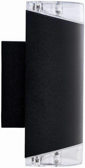 Dyberg Larsen Ribe Up Down Light Outdoor Wall Lamp, Matt Black ambient lighting fixture
