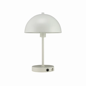 Dyberg Larsen Stockholm Led Table Lamp, White designer outdoor lamp
