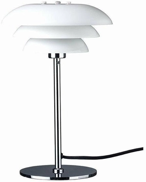 Dyberg Larsen Table Lamp Dl20, Opal Glass designer outdoor lamp
