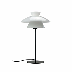 Dyberg Larsen Valby Table Lamp Opal, Three Screens designer outdoor lamp