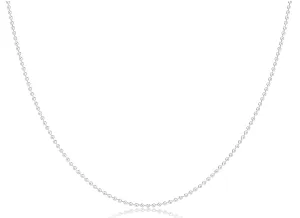 E Newton Jewelry Choker Classic Beaded Chain - Sterling