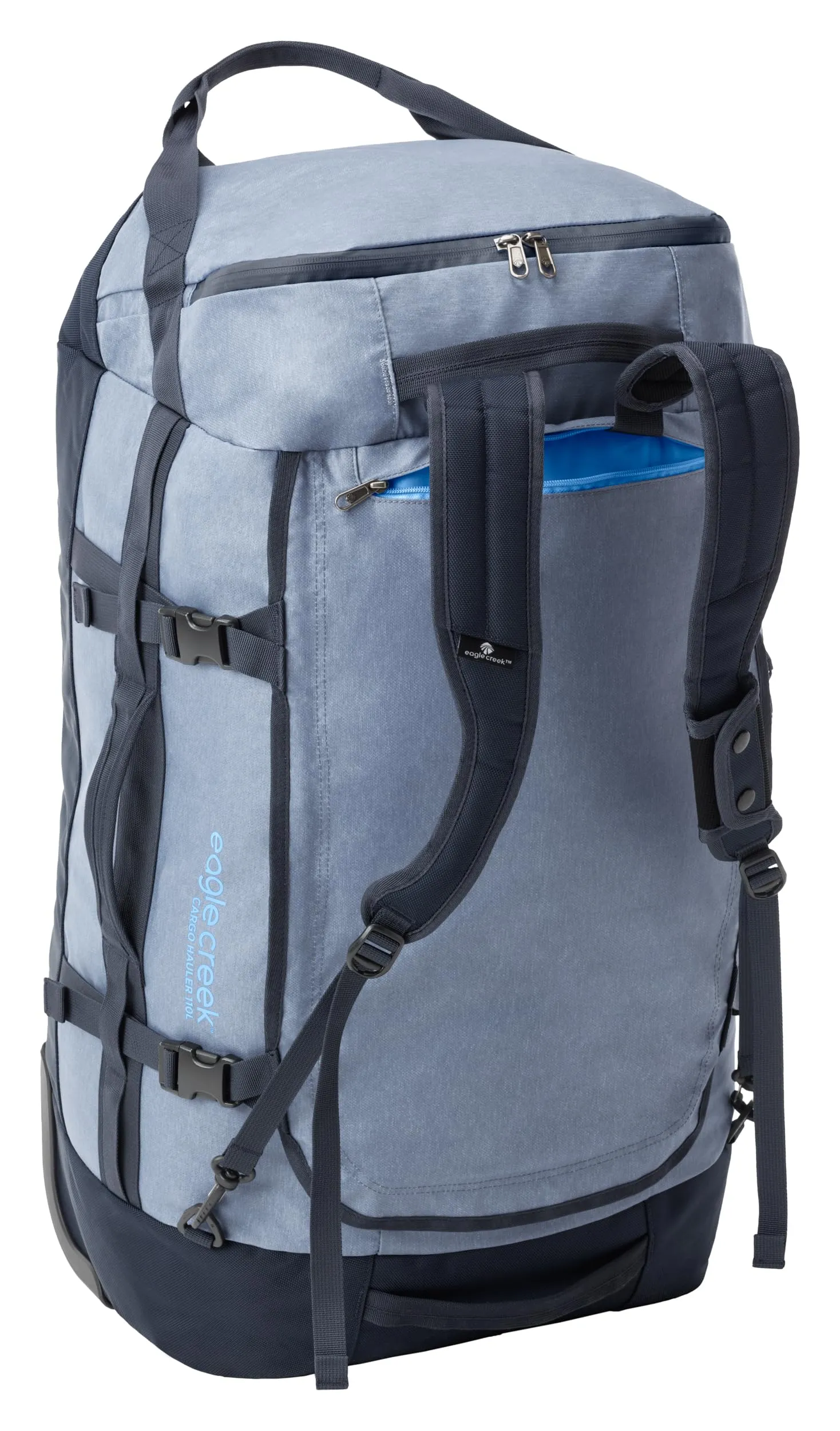Eagle Creek Cargo Hauler Wheeled Duffel Travel Bag with Backpack Straps and Handles, Lockable U-Lid Opening, End Compartments, and Compression Straps Bags Eagle-Creek