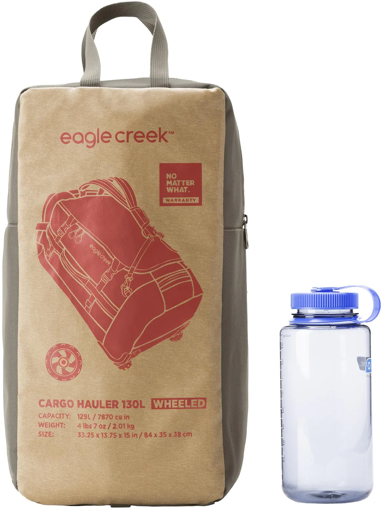 Eagle Creek Cargo Hauler Wheeled Duffel Travel Bag with Backpack Straps and Handles, Lockable U-Lid Opening, End Compartments, and Compression Straps Bags Eagle-Creek