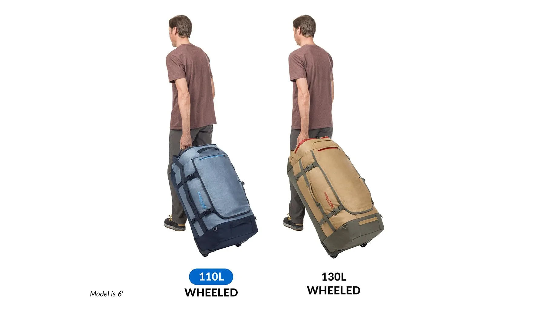 Eagle Creek Cargo Hauler Wheeled Duffel Travel Bag with Backpack Straps and Handles, Lockable U-Lid Opening, End Compartments, and Compression Straps Bags Eagle-Creek