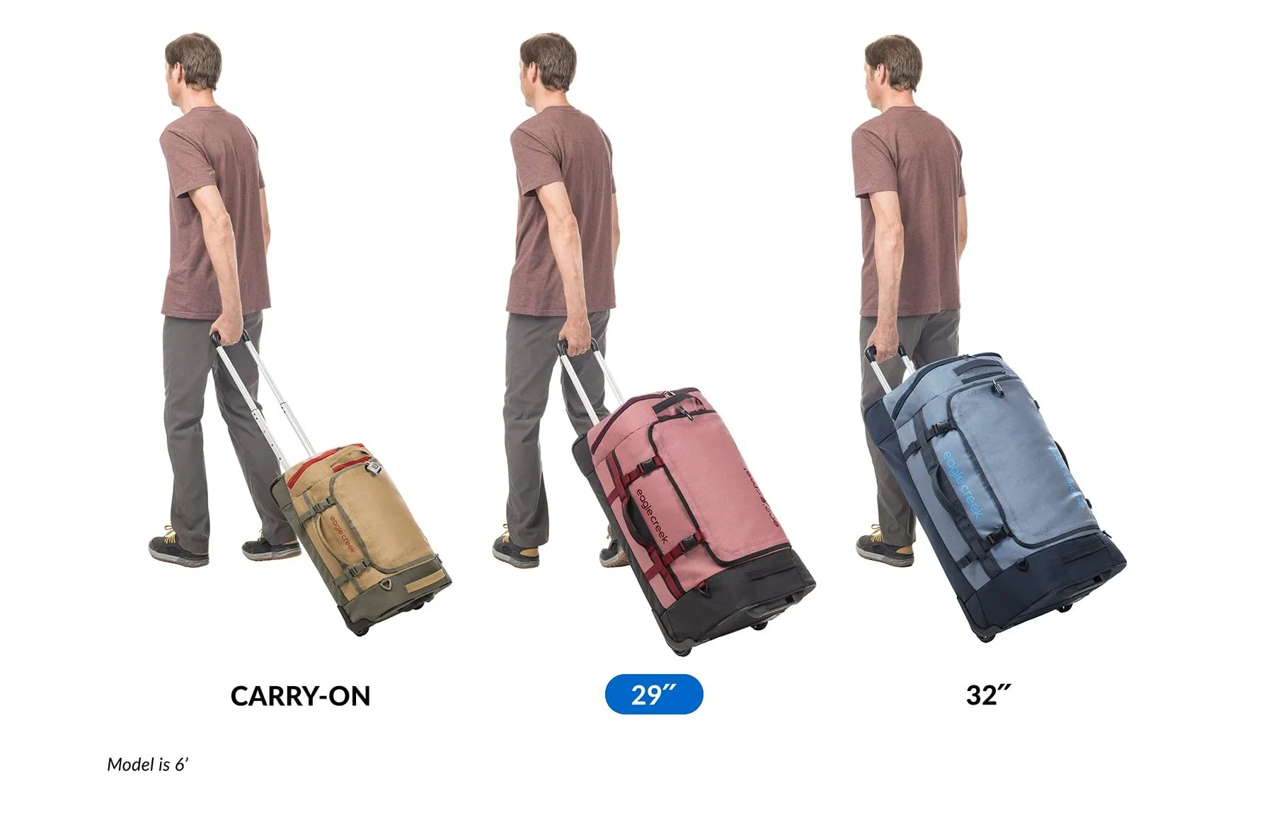 Eagle Creek Cargo Hauler XT Wheeled Luggage Duffel with Telescoping Handle and Straps, Lockable U-Lid, Top Compartment, and Compression Straps Bags Eagle-Creek