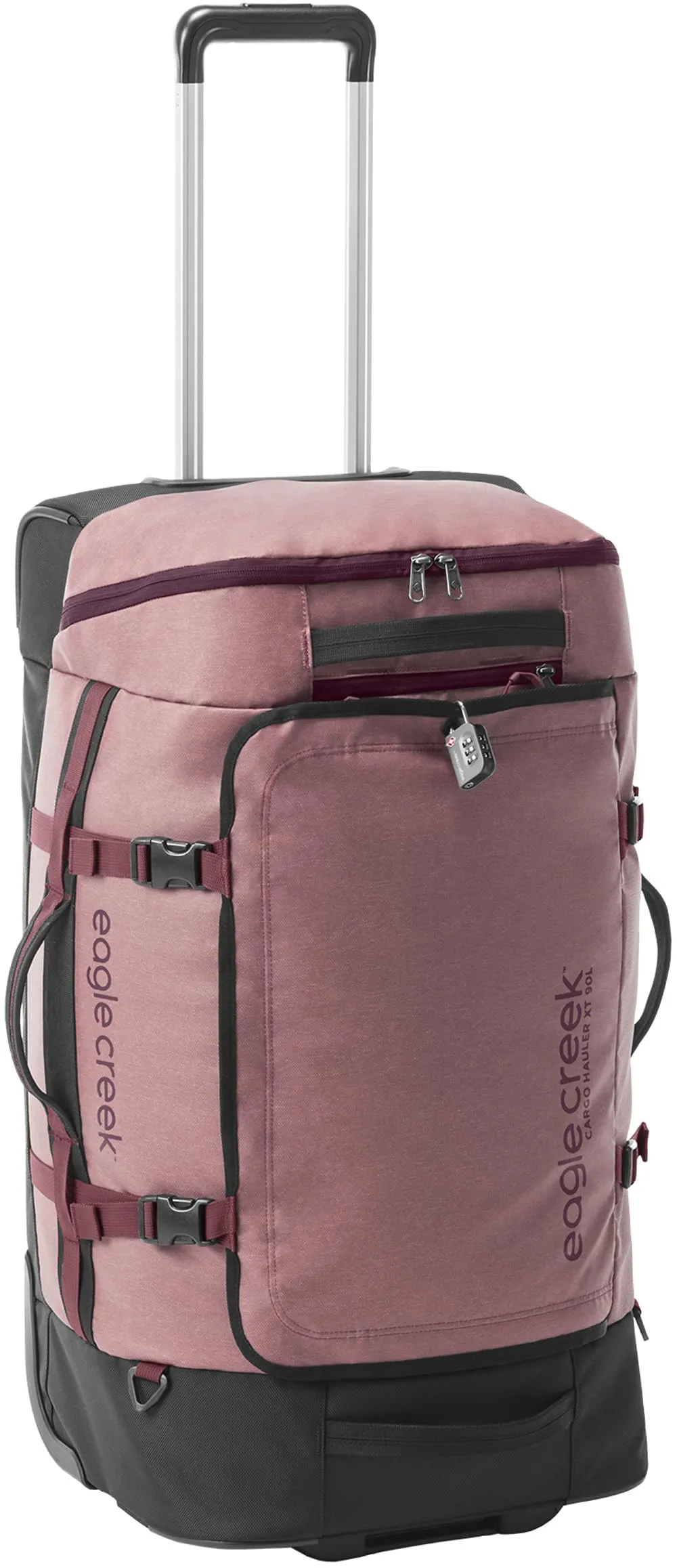 Eagle Creek Cargo Hauler XT Wheeled Luggage Duffel with Telescoping Handle and Straps, Lockable U-Lid, Top Compartment, and Compression Straps Bags Eagle-Creek