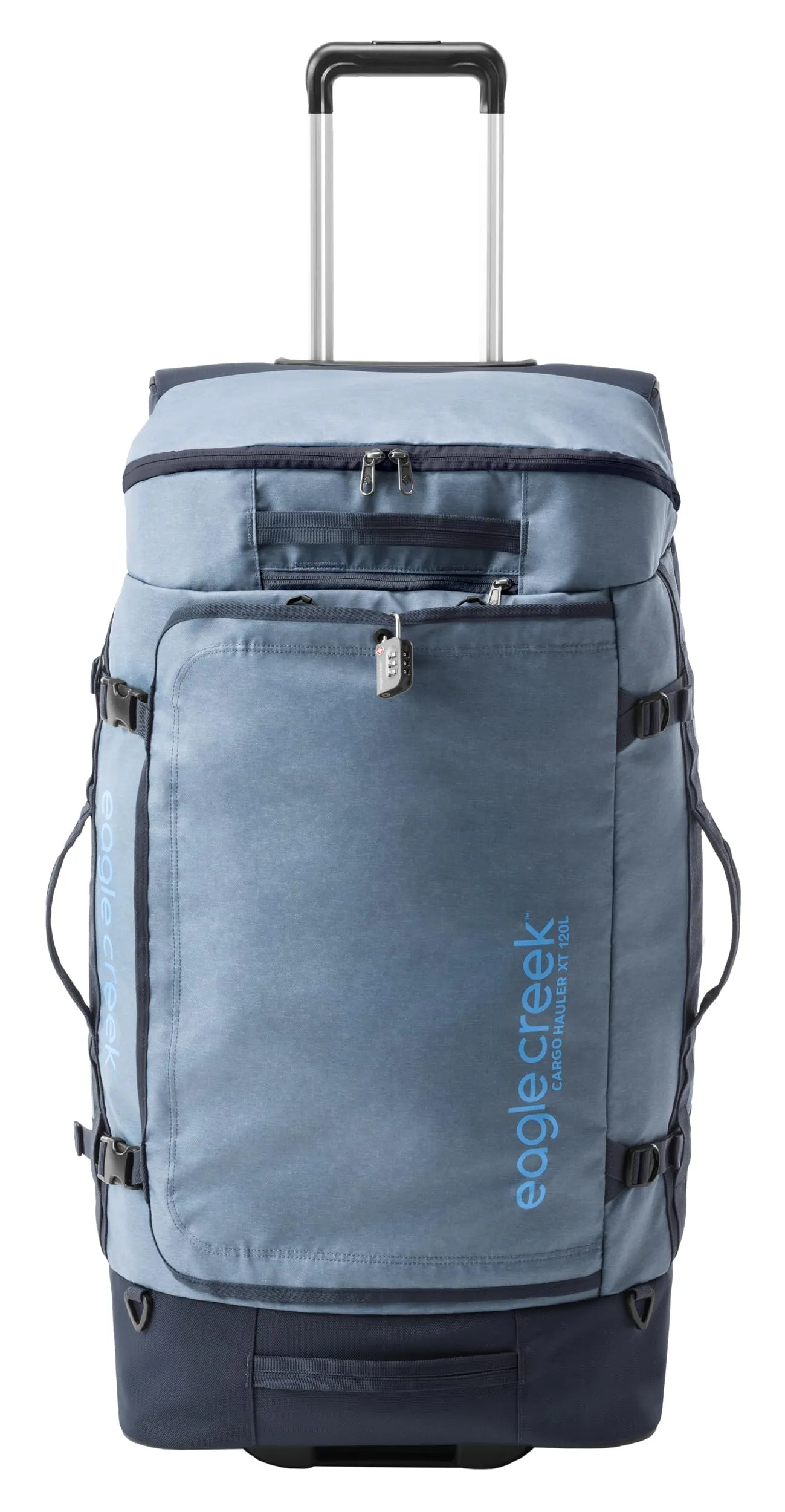 Eagle Creek Cargo Hauler XT Wheeled Luggage Duffel with Telescoping Handle and Straps, Lockable U-Lid, Top Compartment, and Compression Straps Bags Eagle-Creek