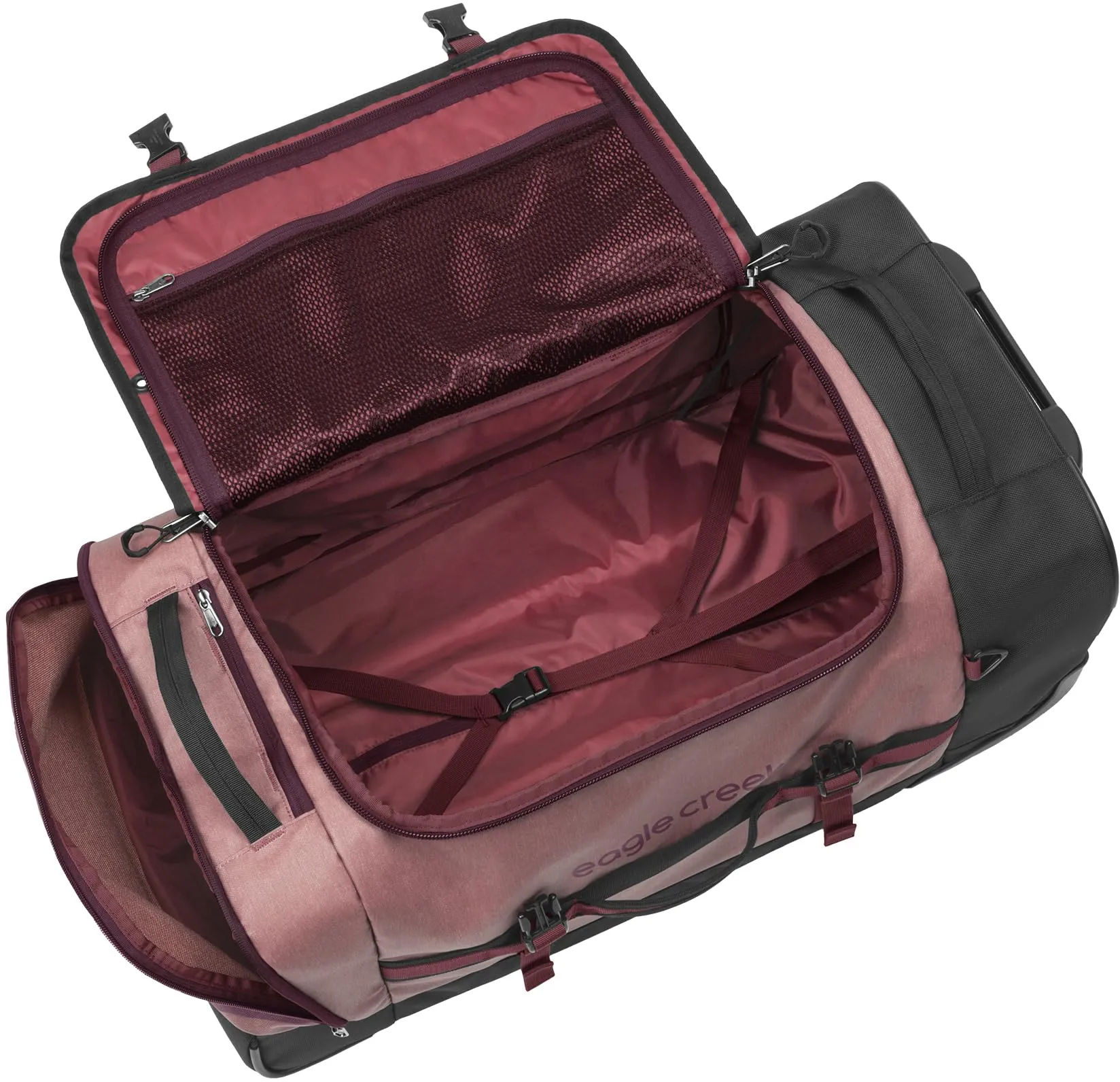 Eagle Creek Cargo Hauler XT Wheeled Luggage Duffel with Telescoping Handle and Straps, Lockable U-Lid, Top Compartment, and Compression Straps Bags Eagle-Creek