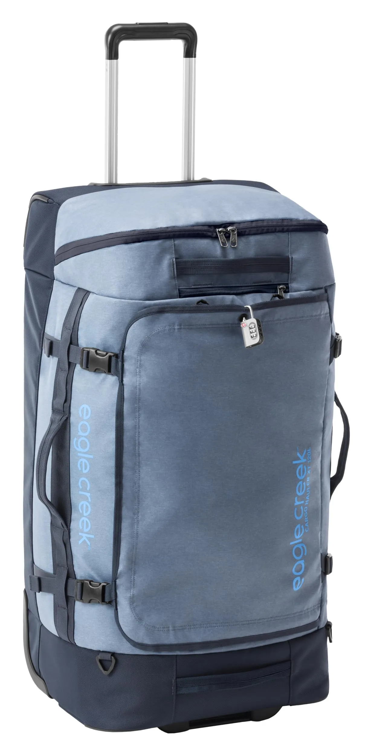 Eagle Creek Cargo Hauler XT Wheeled Luggage Duffel with Telescoping Handle and Straps, Lockable U-Lid, Top Compartment, and Compression Straps Bags Eagle-Creek