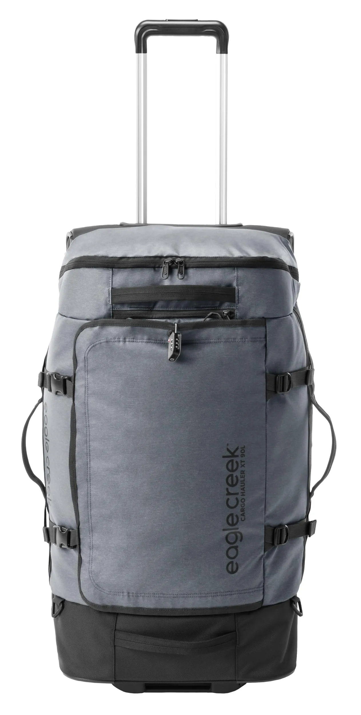 Eagle Creek Cargo Hauler XT Wheeled Luggage Duffel with Telescoping Handle and Straps, Lockable U-Lid, Top Compartment, and Compression Straps Bags Eagle-Creek