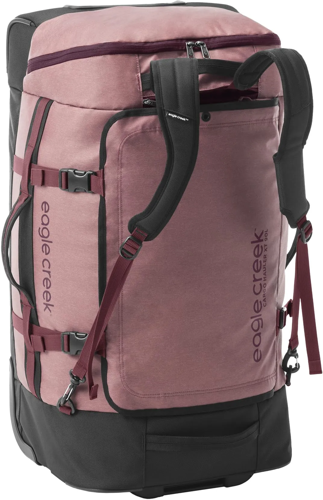 Eagle Creek Cargo Hauler XT Wheeled Luggage Duffel with Telescoping Handle and Straps, Lockable U-Lid, Top Compartment, and Compression Straps Bags Eagle-Creek