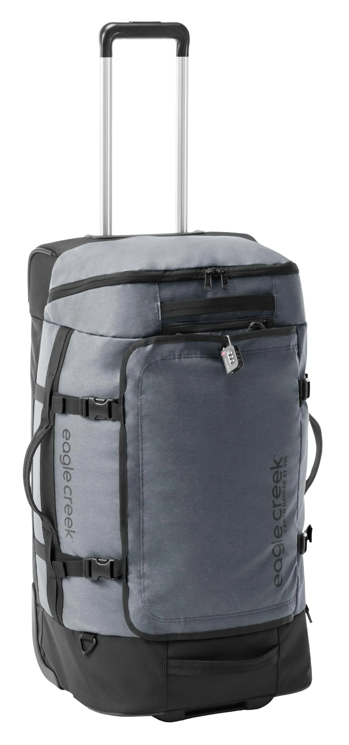 Eagle Creek Cargo Hauler XT Wheeled Luggage Duffel with Telescoping Handle and Straps, Lockable U-Lid, Top Compartment, and Compression Straps Bags Eagle-Creek